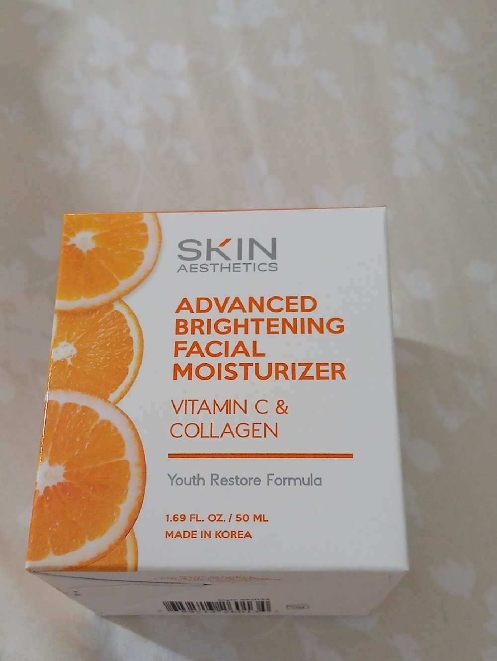 Advanced Brightening Facial Moisturizer - Vitamin C & Collagen (Orange). Korean.